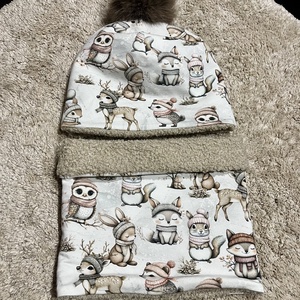 Csősál - bojtos sapka szett - ruha & divat - sál, sapka, kendő - sapka & sál szett - Meska.hu