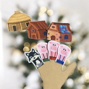 Ujjbáb - három kismalac, Játék & Sport, Bábok, Ujjbáb, Varrás, MESKA