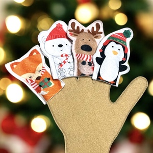 Ujjbáb - karácsonyi állatok, Játék & Sport, Bábok, Ujjbáb, Varrás, MESKA