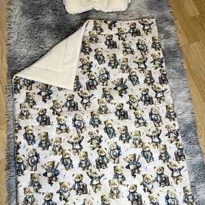 Babatakaró és macipárna - baba - mama - baba ágynemű - babatakaró, gyerek pléd - Meska.hu