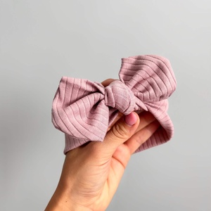 Rózsaszín bunny baba fejpánt (0-1 év) - Meska.hu