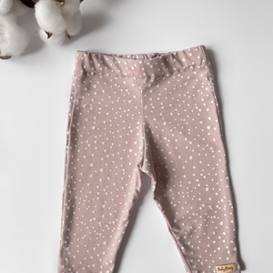 Baba leggings - púder pöttyös , Ruha & Divat, Babaruha & Gyerekruha, Nadrág, Varrás, MESKA