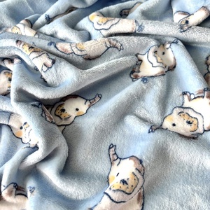 Puha plüss takaró  kék elefánt - otthon & életmód - babaszoba, gyerekszoba - babatakaró, gyerek pléd - Meska.hu