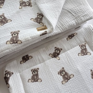 Bélelt gyerek ovis ágynemű szett  teddy white, Otthon & Életmód, Babaszoba, gyerekszoba, Baba ágynemű, Varrás, MESKA