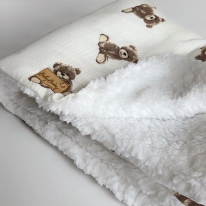 Sherpa baba takaró � macis - otthon & életmód - babaszoba, gyerekszoba - babatakaró, gyerek pléd - Meska.hu