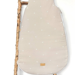 Baba hálózsák  bézs szivecskés, Otthon & Életmód, Babaszoba, gyerekszoba, Baba hálózsák, bundazsák, Varrás, MESKA