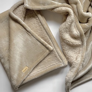 Meleg sherpa takaró  barna - Meska.hu