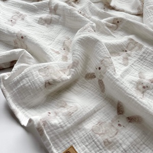 Duplagéz baba takaró - nyuszika - fehér, Baba - mama, Baba ágynemű, Babatakaró, gyerek pléd, , MESKA