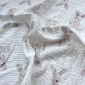 Muszlin pelenka - nyuszika - fehér - baba - mama - baba ágynemű - babatakaró, gyerek pléd - Meska.hu