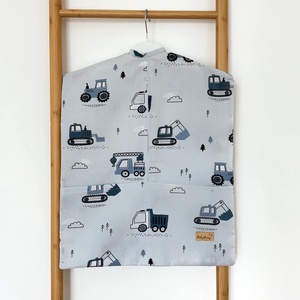 Ovis zsák - kék munkagépes, Játék & Sport, Ovis felszerelés, Ovis zsák, Varrás, MESKA