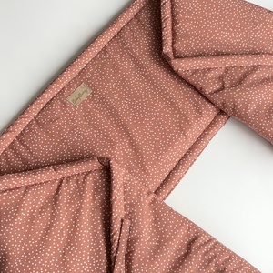 Rácsvédő � terrakotta pöttyös, Baba - mama, Baba ágynemű, Rácsvédő & Baldachin, Varrás, MESKA