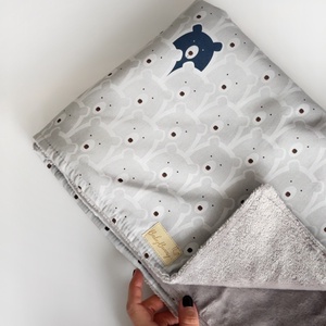 Meleg baba takaró - mackó, Baba - mama, Baba ágynemű, Babatakaró, gyerek pléd, Varrás, MESKA