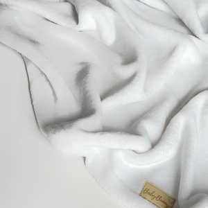 Puha plüss takaró - fehér, Baba - mama, Baba ágynemű, Babatakaró, gyerek pléd, Varrás, MESKA