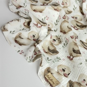 Duplagéz baba takaró - kiskacsás, Baba - mama, Baba ágynemű, Babatakaró, gyerek pléd, Varrás, MESKA