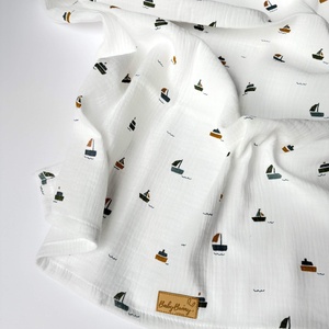 Duplagéz baba takaró - vitorlás, Baba - mama, Baba ágynemű, Babatakaró, gyerek pléd, Varrás, MESKA