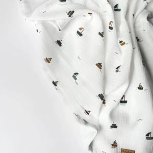 Muszlin pelenka - vitorlás, Baba - mama, Baba ágynemű, Babatakaró, gyerek pléd, Varrás, MESKA