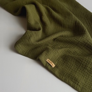 Muszlin pelenka - olíva, Baba - mama, Baba ágynemű, Babatakaró, gyerek pléd, Varrás, MESKA