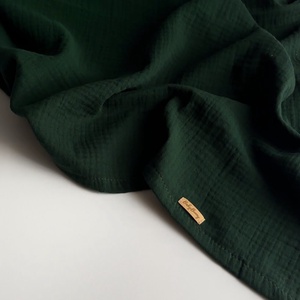 Muszlin pelenka - forest green, Baba - mama, Baba ágynemű, Babatakaró, gyerek pléd, Varrás, MESKA