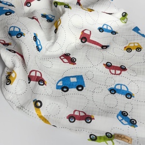 Muszlin pelenka - autós, Baba - mama, Baba ágynemű, Babatakaró, gyerek pléd, Varrás, MESKA