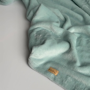 Puha plüss takaró - menta, Baba - mama, Baba ágynemű, Babatakaró, gyerek pléd, Varrás, MESKA