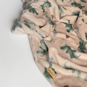 Puha plüss takaró - croco, Baba - mama, Baba ágynemű, Babatakaró, gyerek pléd, Varrás, MESKA