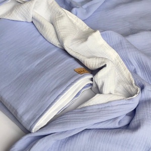 Dupla rétegű duplagéz baba takaró - lila / törtfehér, Baba - mama, Baba ágynemű, Babatakaró, gyerek pléd, Varrás, MESKA