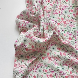 Muszlin pelenka - flowers, Baba - mama, Baba ágynemű, Babatakaró, gyerek pléd, Varrás, MESKA