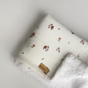 Sherpa baba takaró � virágos - Meska.hu