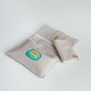 Pelenkázó neszeszer � bézs pöttyös, Baba - mama, Pelenkázó, babafürdető kellékek, Pelenkázó neszeszer, pelenkatartó, Varrás, MESKA