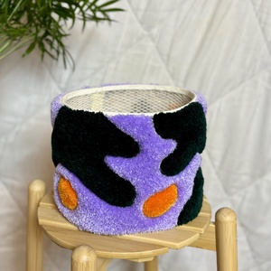 Tufted kaspó takaró - otthon & életmód - virágdekoráció - virágtartó - kaspó - Meska.hu