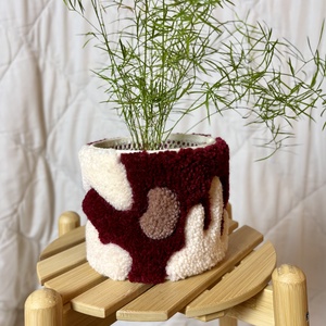 Tufted gyapjú kaspó takaró, Otthon & Életmód, Virágdekoráció, Virágtartó, Kaspó, Mindenmás, MESKA