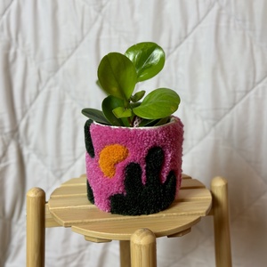 Tufted gyapjú kaspó takaró - otthon & életmód - virágdekoráció - virágtartó - kaspó - Meska.hu