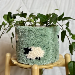 Tufted gyapjú kaspó takaró - baba - mama - babaszoba dekoráció - gyerekszoba falmatrica - Meska.hu