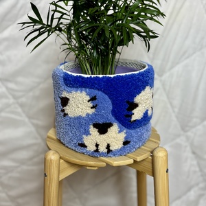 Tufted gyapjú kaspó takaró - Meska.hu