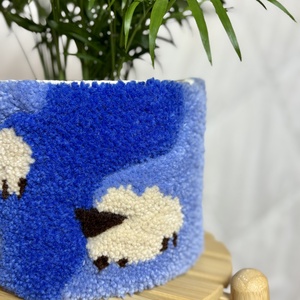 Tufted gyapjú kaspó takaró - baba - mama - babaszoba dekoráció - gyerekszoba falmatrica - Meska.hu