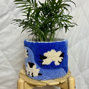 Tufted gyapjú kaspó takaró - baba - mama - babaszoba dekoráció - gyerekszoba falmatrica - Meska.hu