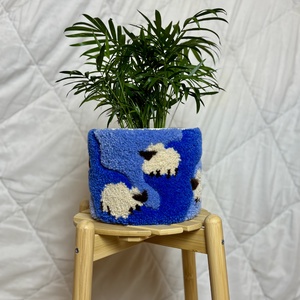 Tufted gyapjú kaspó takaró - baba - mama - babaszoba dekoráció - gyerekszoba falmatrica - Meska.hu