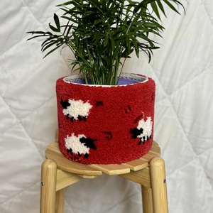 Tufted gyapjú kaspó takaró - Meska.hu