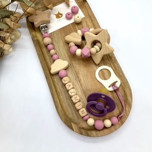 M Box - Mályva felhő - baba - mama - baba játékok - cumilánc - Meska.hu