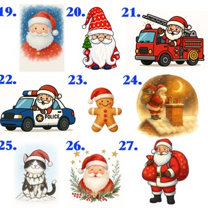 Mikulás zsák NÉVVEL vagy FELIRATTAL és VÁLASZTOTT GRAFIKÁVAL (normál és extra méret) - karácsony - mikulás - mikulás zsák - Meska.hu