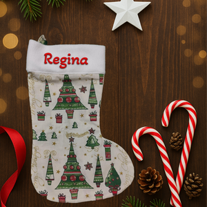 Mikuláscsizma, TÖBBFÉLE, drapp alapon bármilyen NÉVVEL vagy FELIRATTAL - karácsony - mikulás - mikulás csizma és zokni - Meska.hu