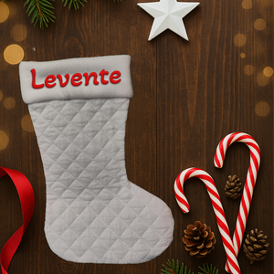 Mikuláscsizma, TÖBBFÉLE, bármilyen NÉVVEL vagy FELIRATTAL! - karácsony - mikulás - mikulás csizma és zokni - Meska.hu