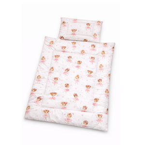 Balerinás babaágynemű szett (takaró + párna), Baba - mama, Baba ágynemű, Varrás, MESKA