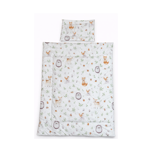 Erdei állatkás babaágynemű szett (takaró + párna), Baba - mama, Baba ágynemű, Varrás, MESKA
