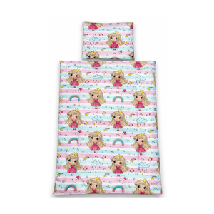 Királylányos-hercegnős babaágynemű szett (takaró + párna), Baba - mama, Baba ágynemű, Szett kiságyba, Varrás, MESKA