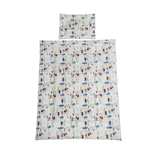 Süni és maci az erdőben babaágynemű szett (takaró + párna), Baba - mama, Baba ágynemű, Szett kiságyba, Varrás, MESKA