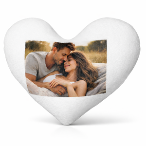 Szív alakú fotós párna szerelmespároknak, Otthon & Életmód, Lakástextil, Párna & Párnahuzat, Forma párna, Fotó, grafika, rajz, illusztráció, Varrás, MESKA