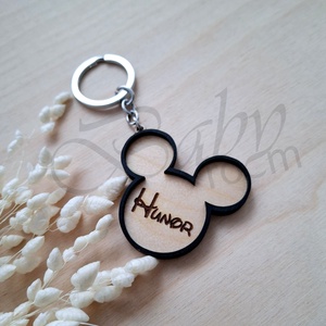 Névre szóló kulcstartó - Mickey - Meska.hu
