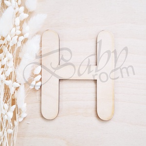 Fa betű E-H - baba - mama - babaszoba dekoráció - babanév dekoráció - Meska.hu