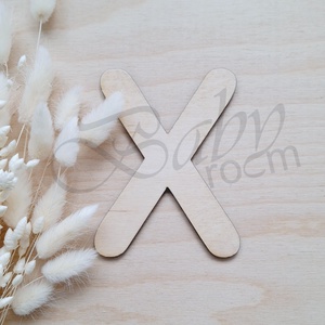 Fa betű T-X - baba - mama - babaszoba dekoráció - babanév dekoráció - Meska.hu